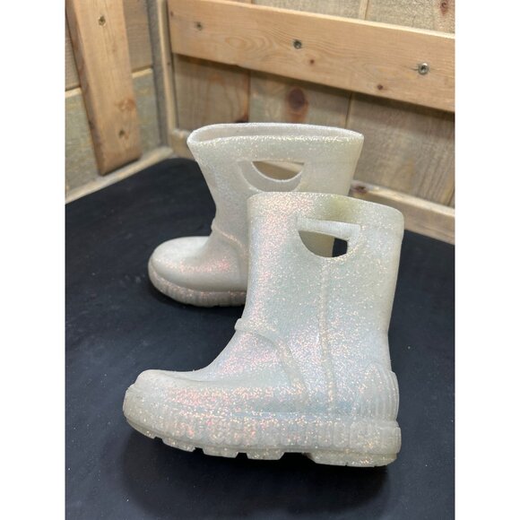 Girls Size 6 UGG Drizlita Glitter Boots Pearlized Sparkle Waterproof Slip-On - Picture 8 of 10